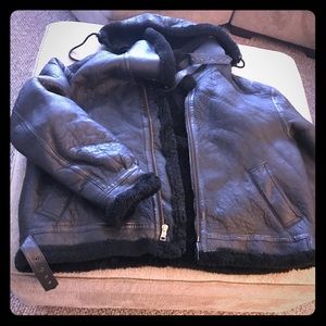 Original Genuine Leather Shearling Coat.